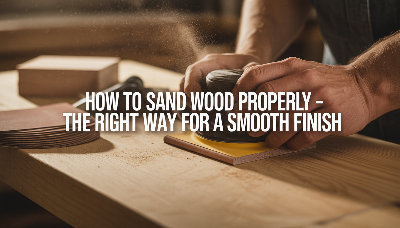 How to Sand Wood Properly | The Right Way for a Smooth Finish